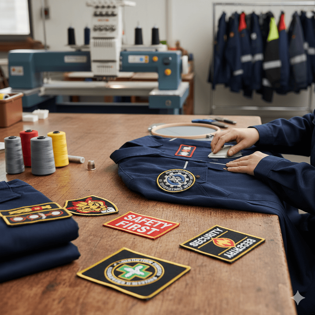 Parches bordados para ropa laboral: refuerzo, imagen y durabilidad 2 Parches bordados para ropa laboral refuerzo, imagen y durabilidad