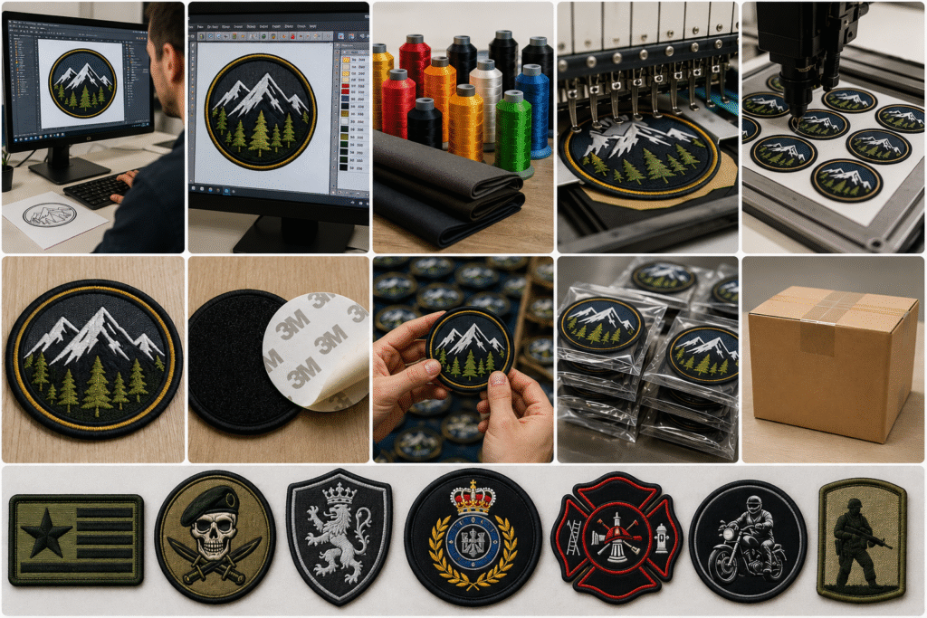 ¿Cómo se hacen los parches bordados personalizados? 3 PARCHES1