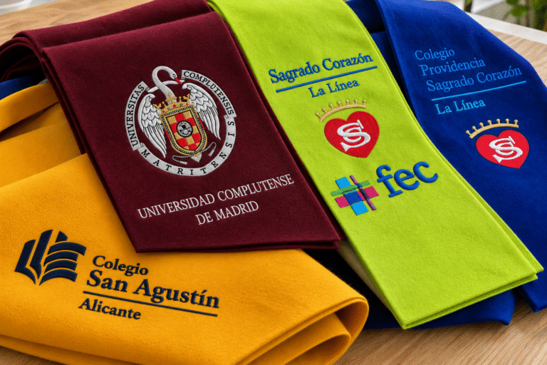 Becas de graduación bordadas para universidades e institutos y colegios 2 beca1ds
